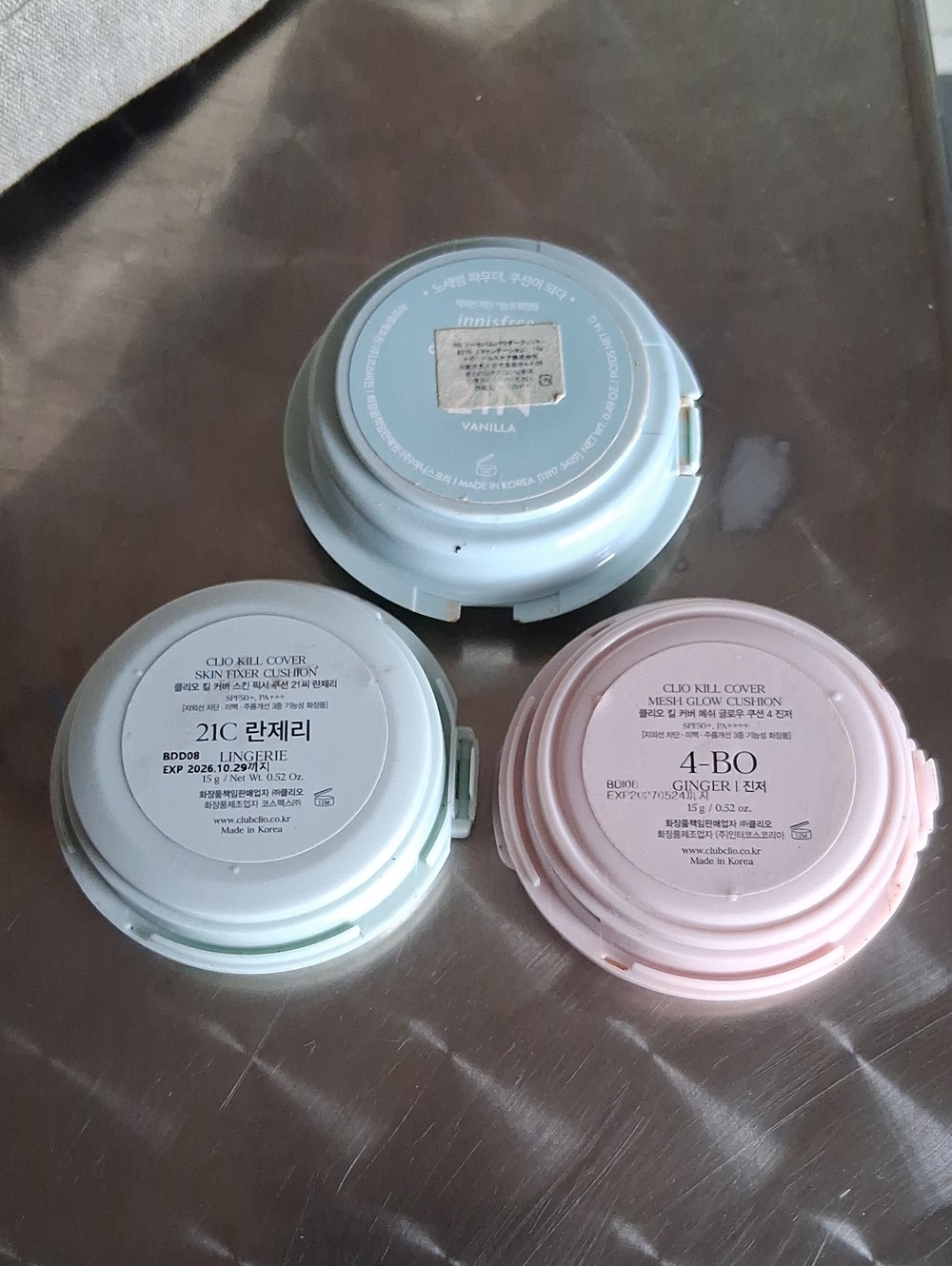 Clio Kill Cover MeshGlowCushion 4-BO Ginger/21C Lingerie & Innisfree 21N Vanilla